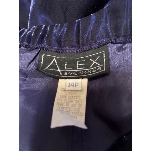Alex Evenings Vintage Purple Maxi Formal Cocktail Long Skirt Size 14P - Picture 4 of 9